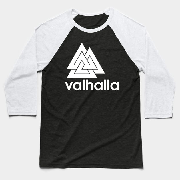 Valknut Adidas Parody Baseball T-Shirt by medievalwares